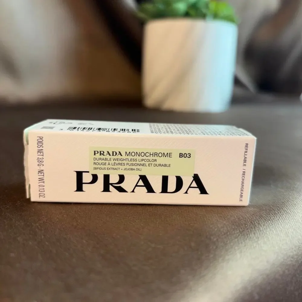 Prada Monochrome Hyper Matte Refillable Lipstick B03 Mahogany,